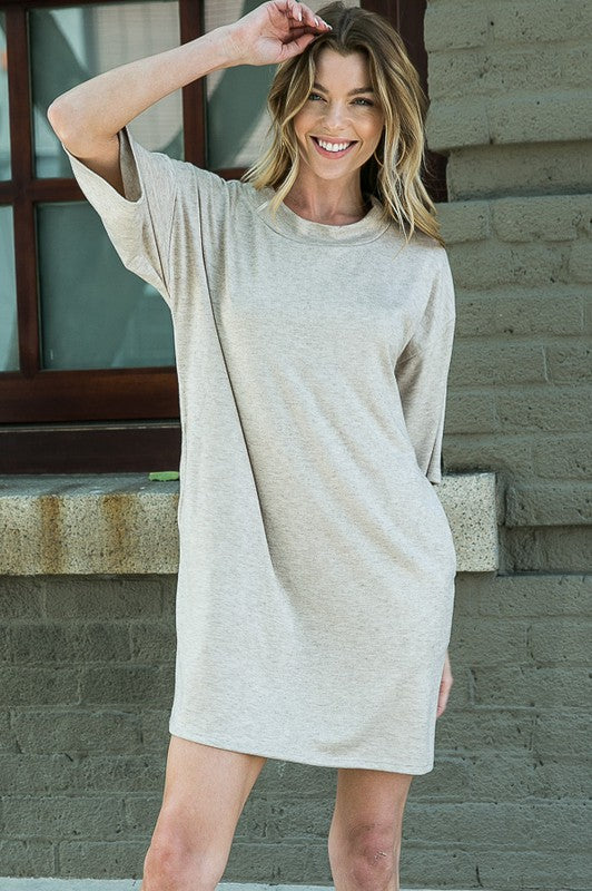 Light Sweater Dress – Boho Fringe