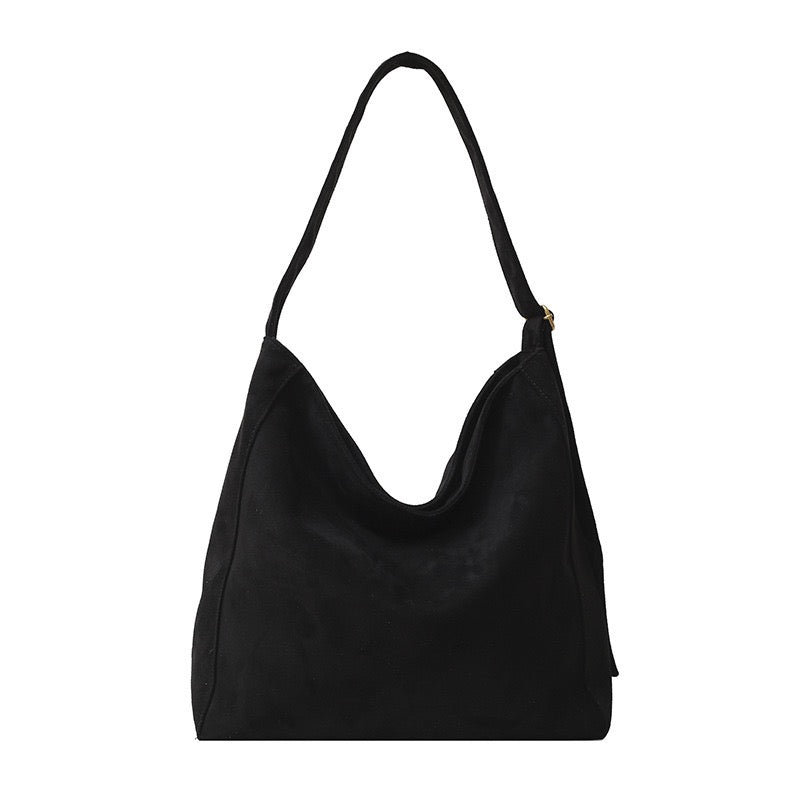 Meryl Oversize Suede Adjustable Hobo Carryall Shoulder Bag