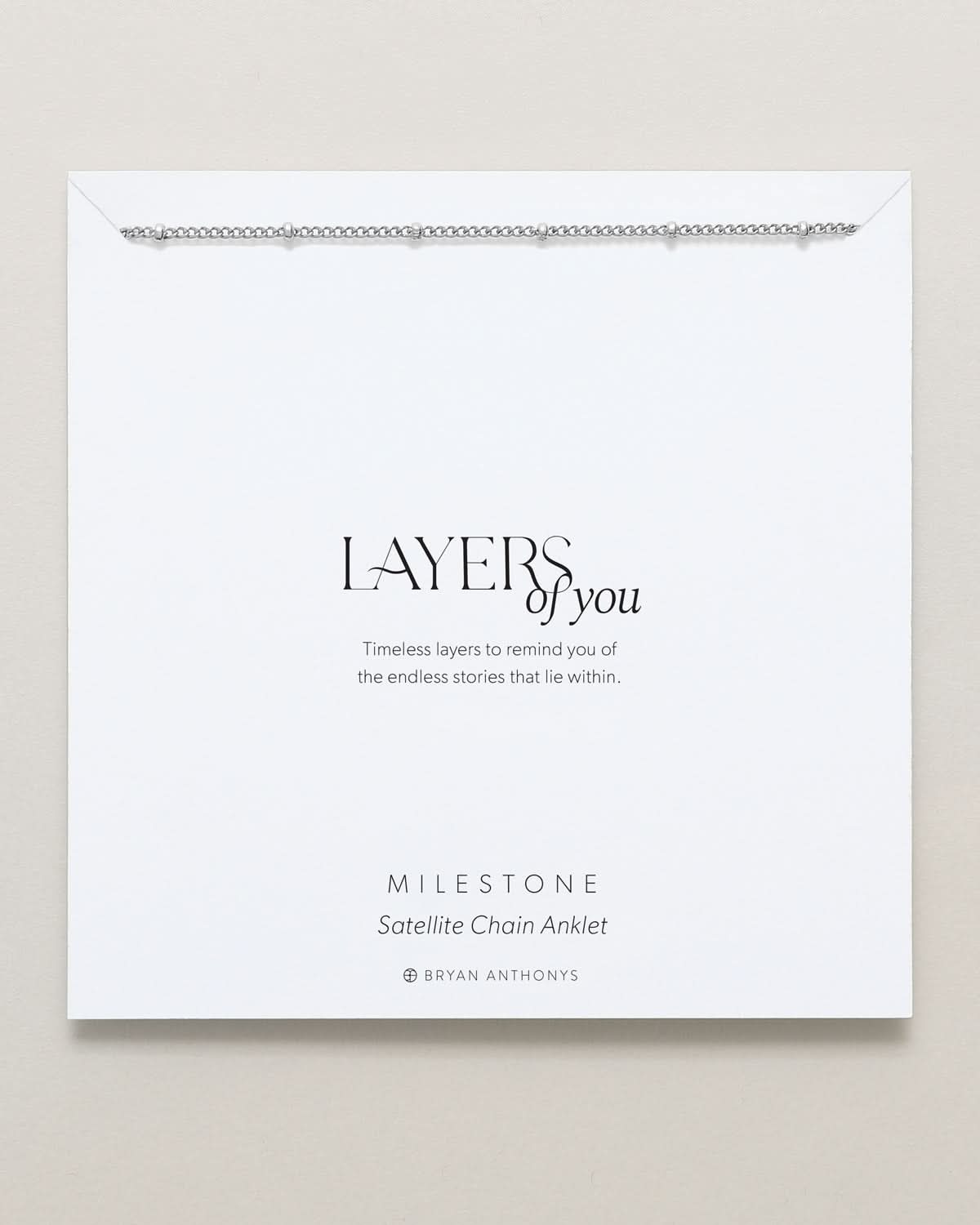 Milestone Satellite Chain Anklet