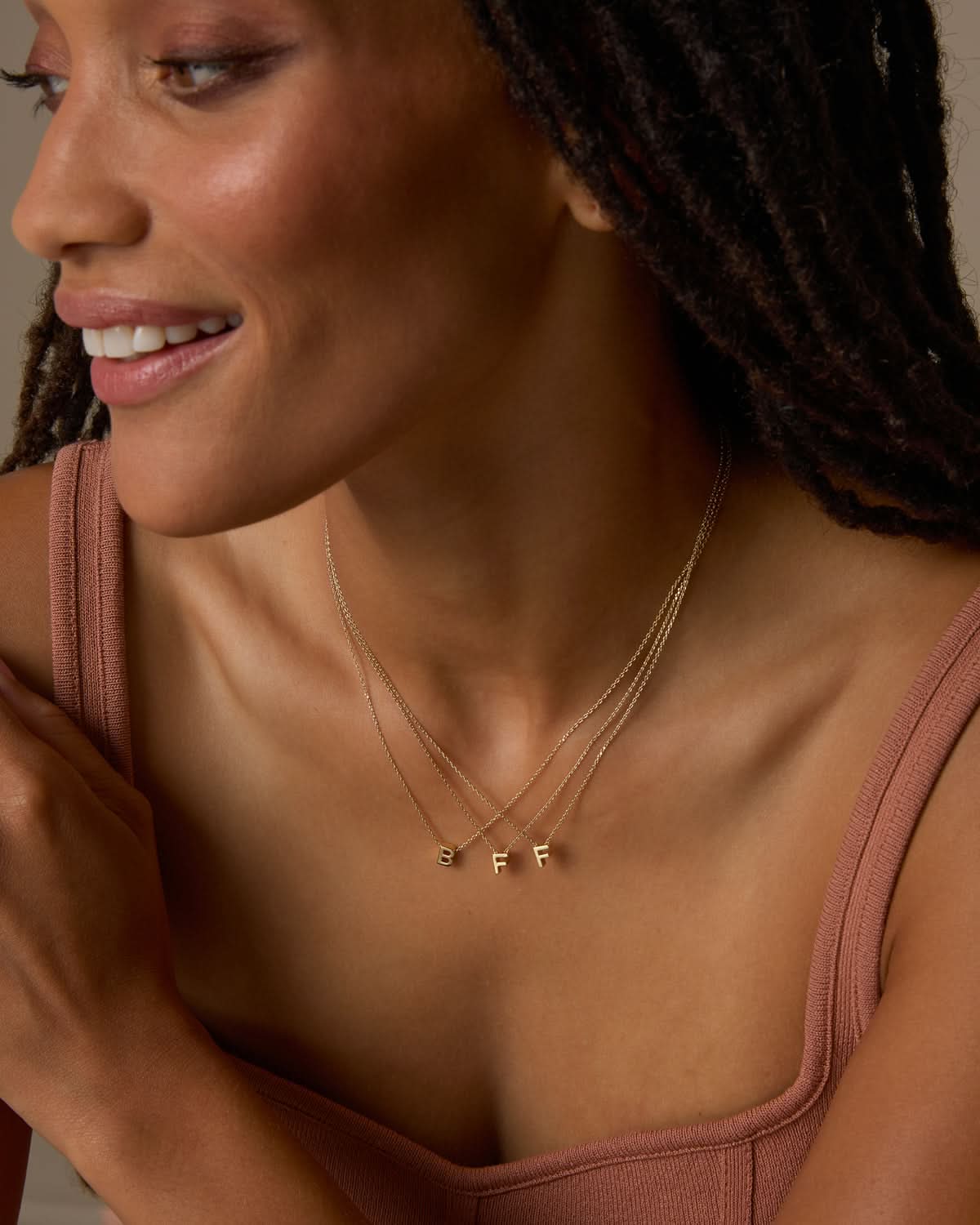 Just For You Initial Necklace — C