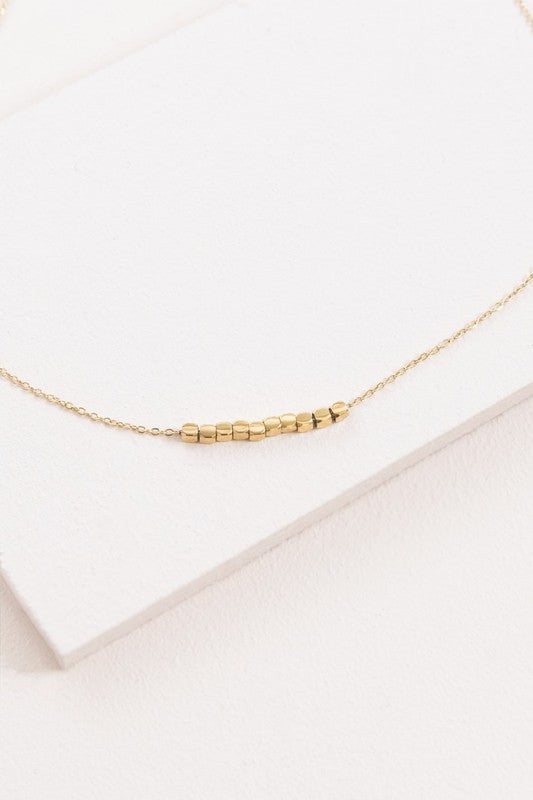 Cubed Necklace 14K Gold Plated