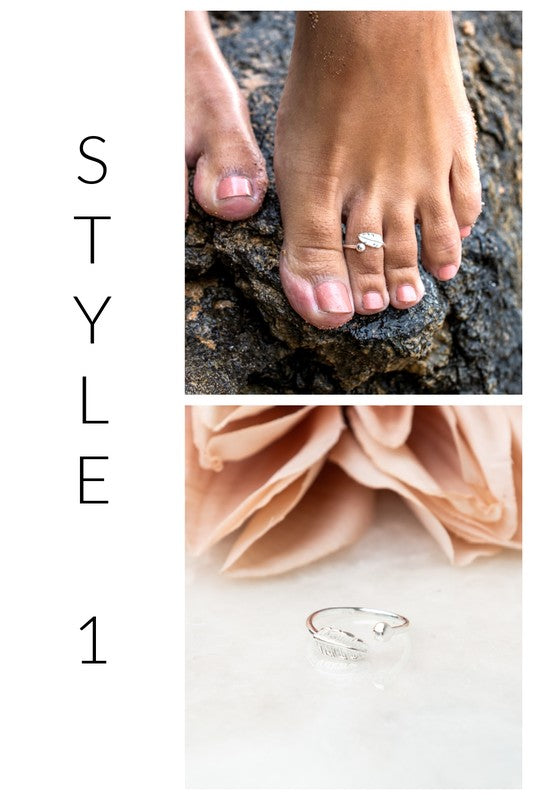 Sterling Silver Plated Toe Rings