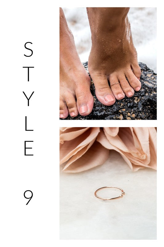 Sterling Silver Plated Toe Rings