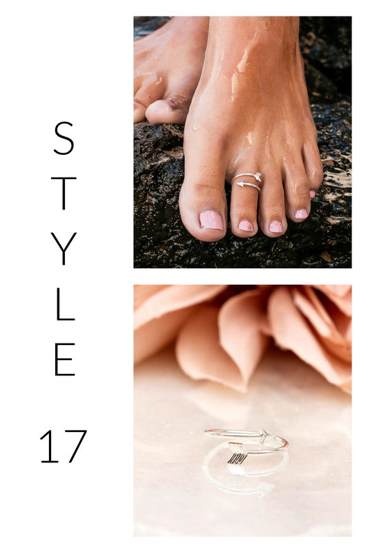 Sterling Silver Plated Toe Rings