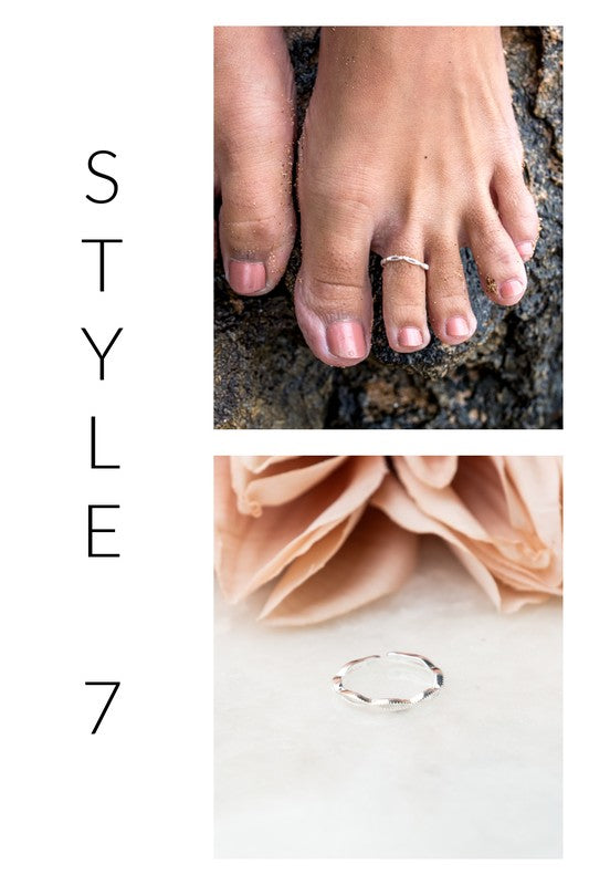 Sterling Silver Plated Toe Rings