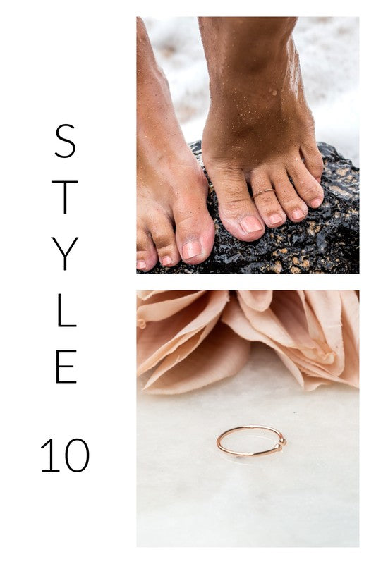 Sterling Silver Plated Toe Rings