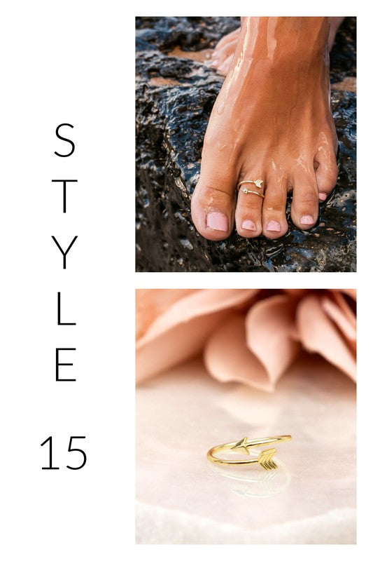 Sterling Silver Plated Toe Rings