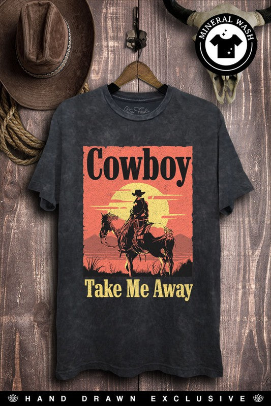 Cowboy Take Me Away Graphic Top Tee