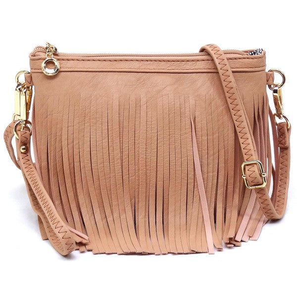 Western Fringe Clutch Cross Body Bag