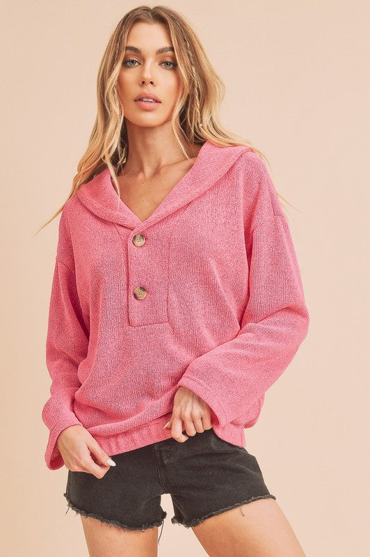 Hanna Button Pullover