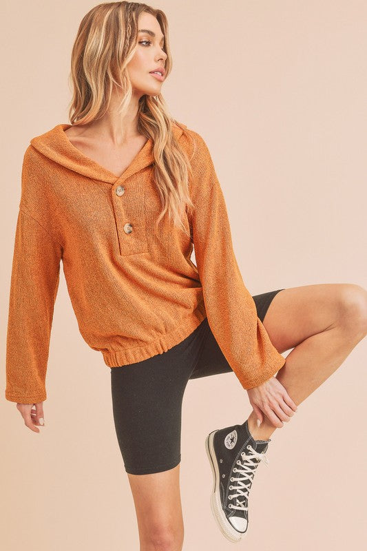 Hanna Button Pullover