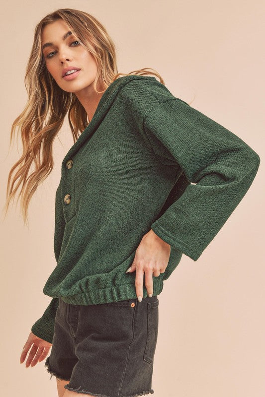 Hanna Button Pullover