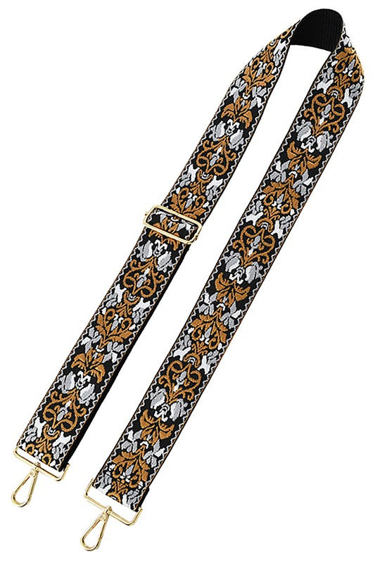 2 Inch Wide Aztec Tribal Pattern Guitar Strap