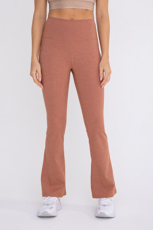 Flare Swoop Back High-Waisted Leggings