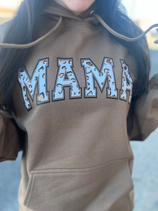 Brown Mama Leopard Hoodie