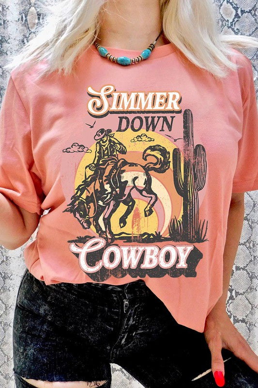 Simmer Down Cowboy Graphic Tee