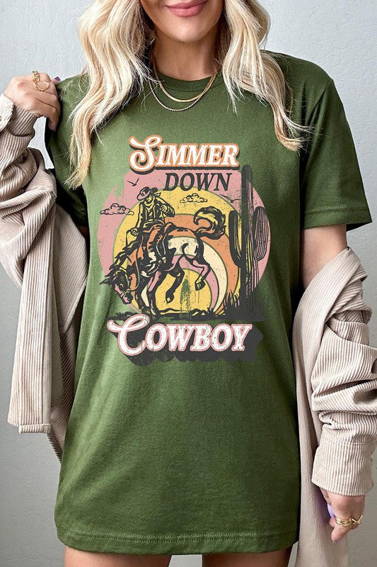 Simmer Down Cowboy Graphic Tee