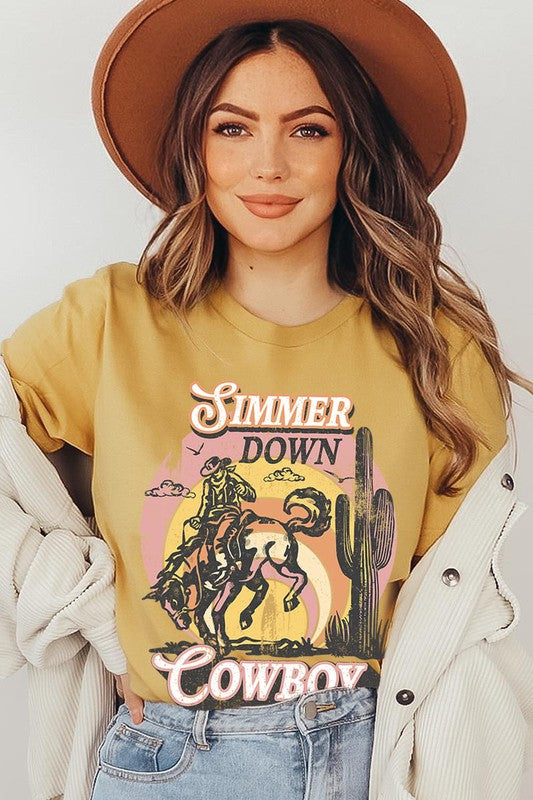 Simmer Down Cowboy Graphic Tee