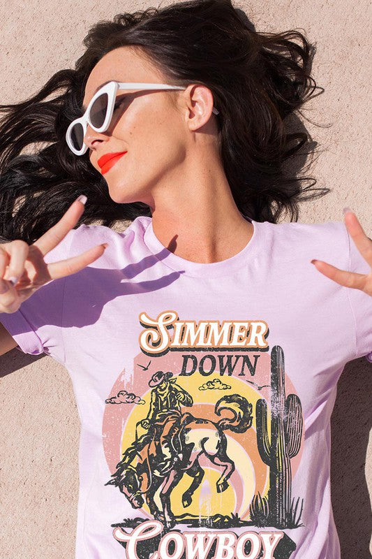 Simmer Down Cowboy Graphic Tee