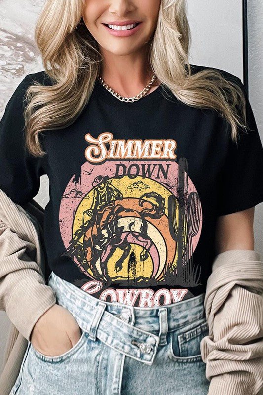 Simmer Down Cowboy Graphic Tee