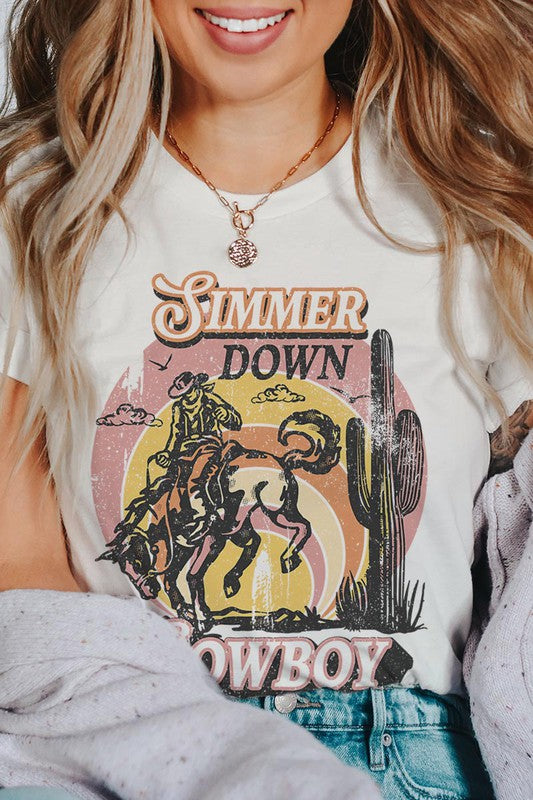 Simmer Down Cowboy Graphic Tee