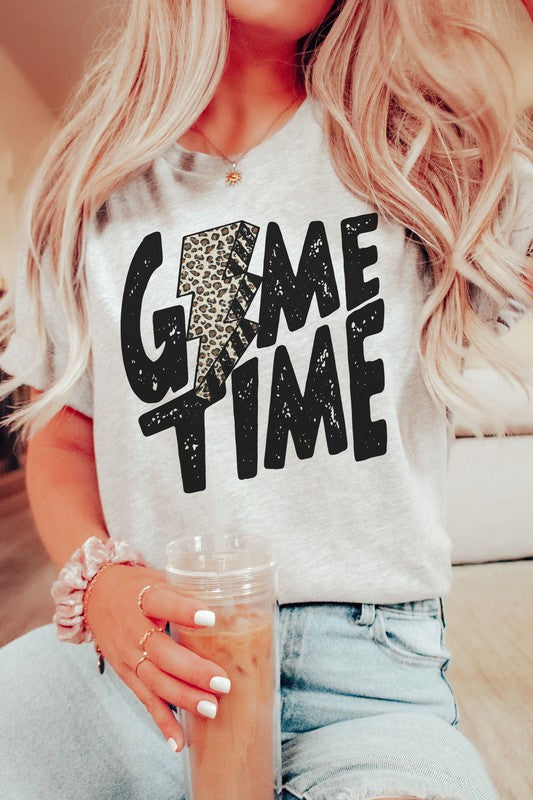 GAME TIME LEOPARD LIGHTNING GRAPHIC TEE