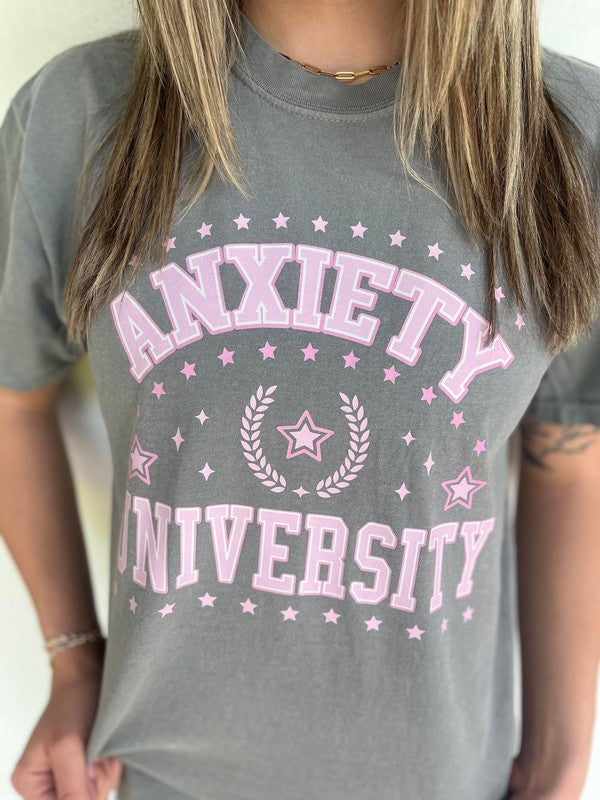 Anxiety University Graphic Tee Shirt