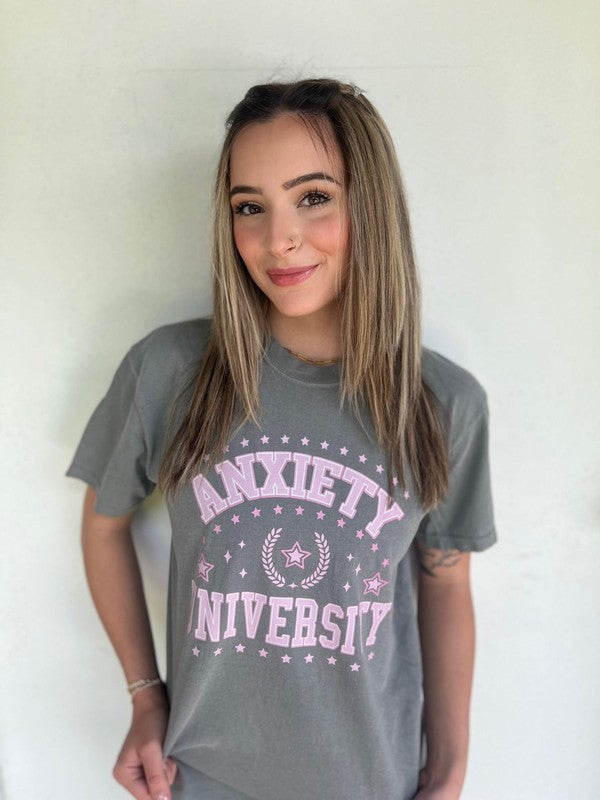 Anxiety University Graphic Tee Shirt