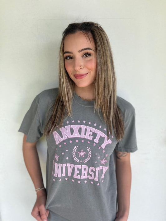 Anxiety University Graphic Tee Shirt