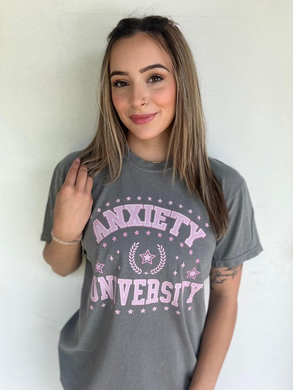 Anxiety University Graphic Tee Shirt