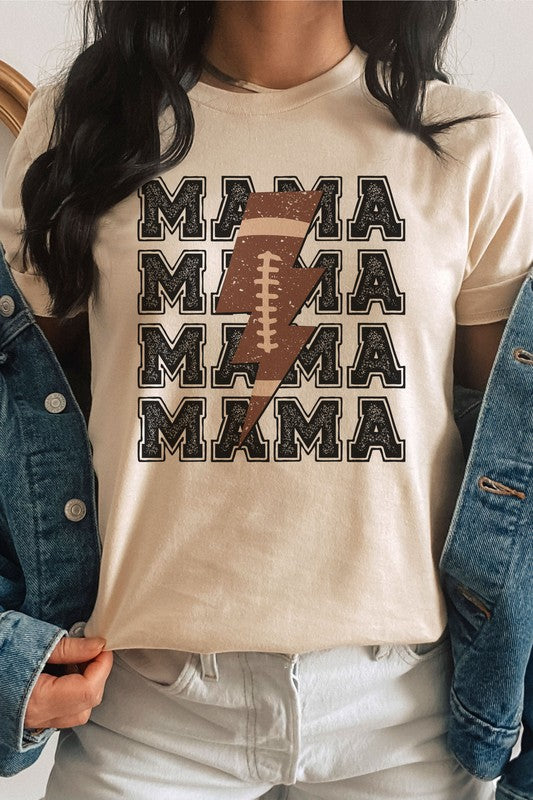 Football Lightning Mama Graphic Tee