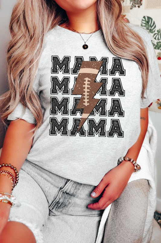 Football Lightning Mama Graphic Tee