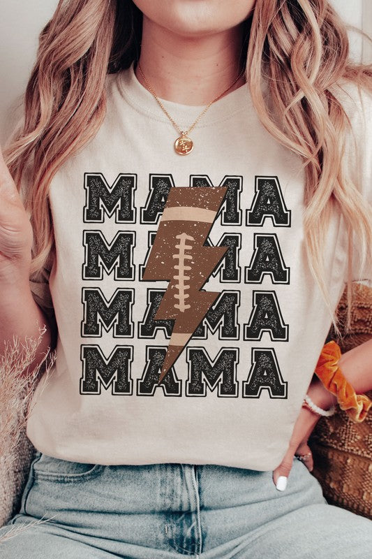 Football Lightning Mama Graphic Tee