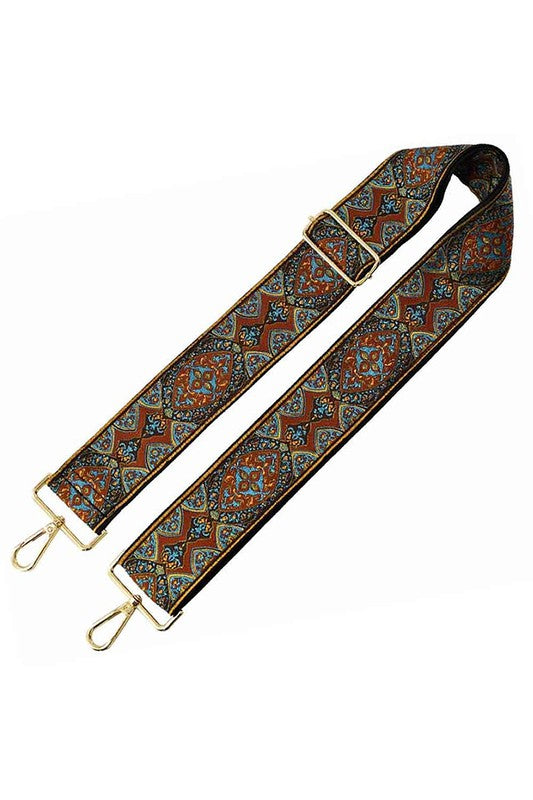 2 inch Wide Boho Pattern Guitar Strap