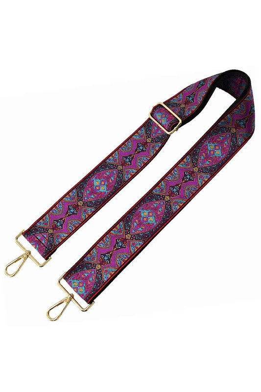 2 inch Wide Boho Pattern Guitar Strap