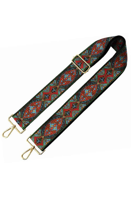 2 inch Wide Boho Pattern Guitar Strap