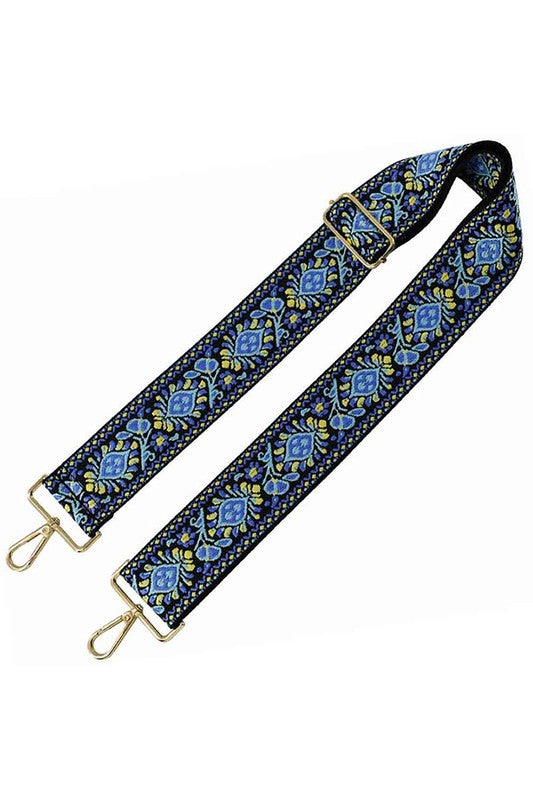 2 inch Wide Flower Pattern Guitar Strap