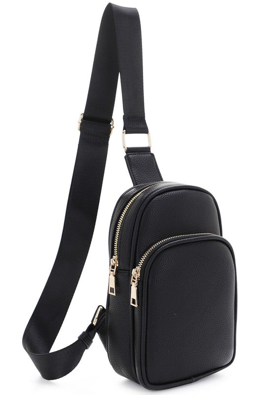 Two Zip Pocket Sling Bag Backpack