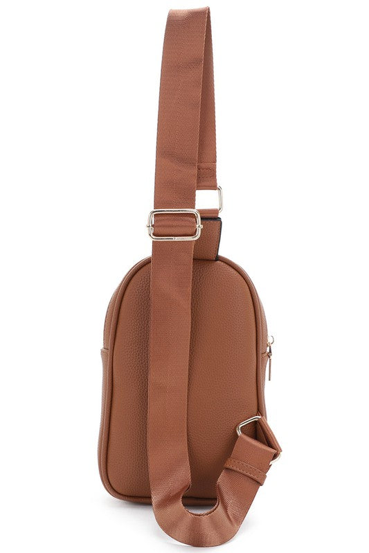 Two Zip Pocket Sling Bag Backpack