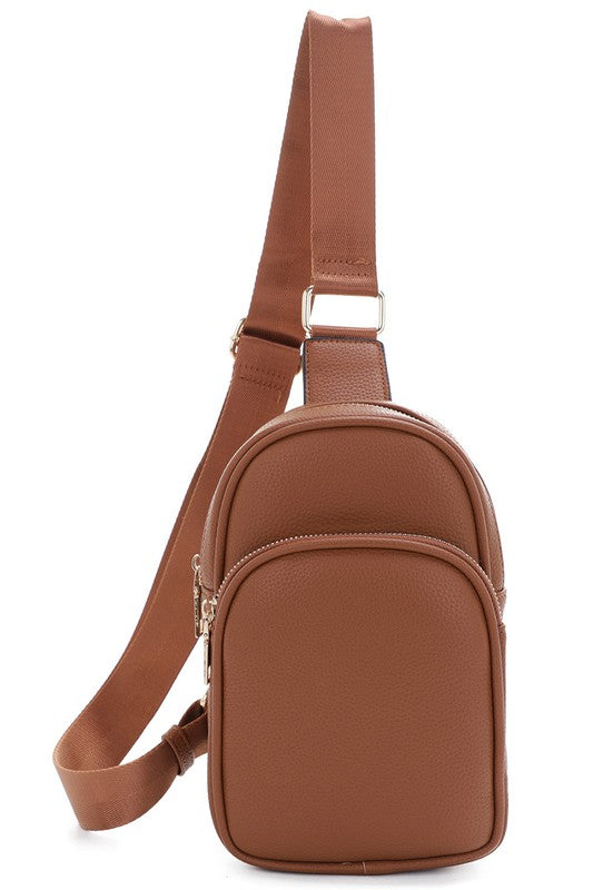 Two Zip Pocket Sling Bag Backpack