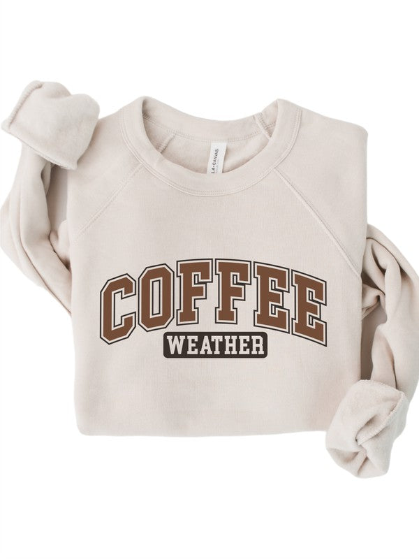 Coffee Weather Premium Bella Canvas Crew