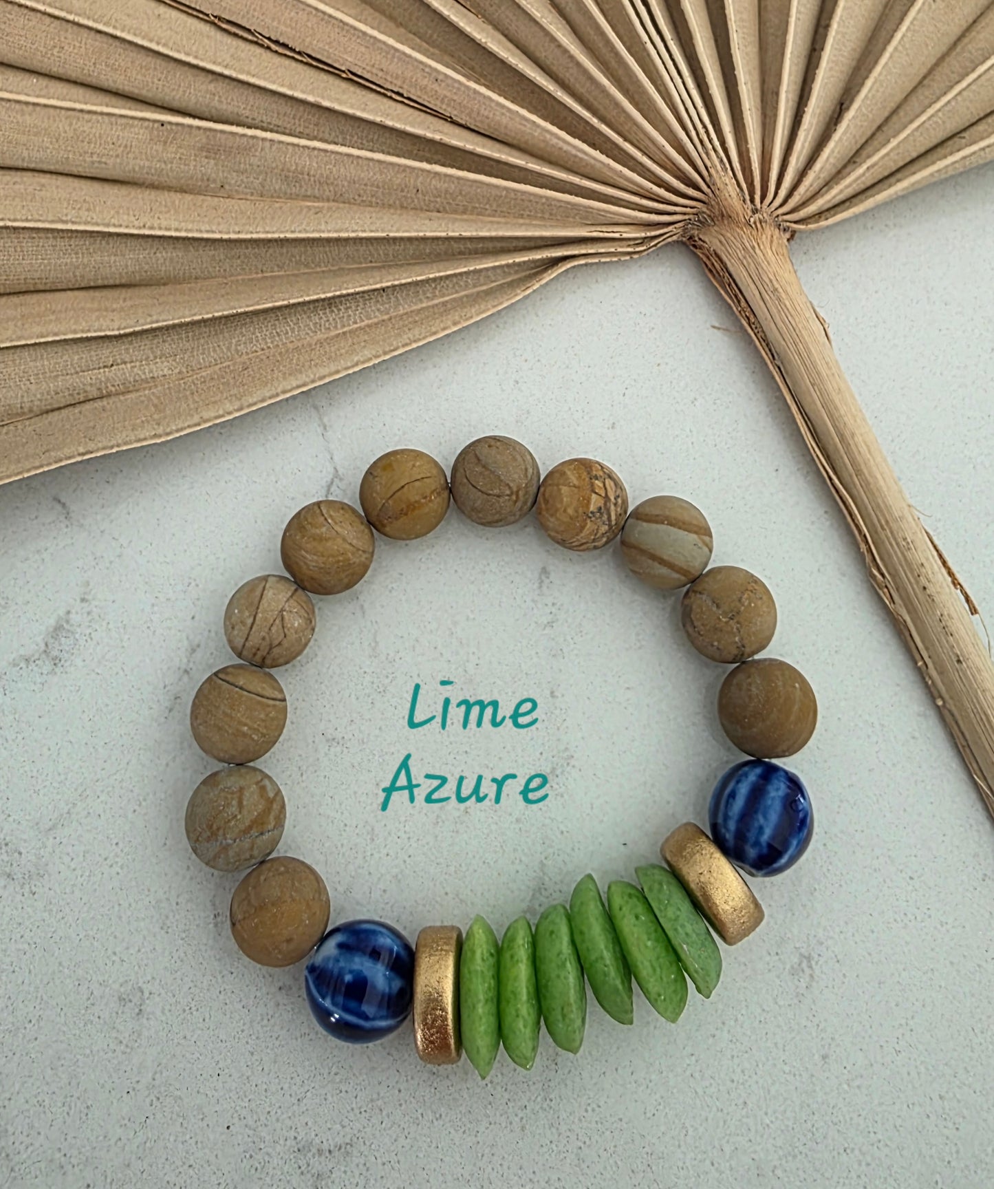 Handmade Boho Disk Bead Bracelet