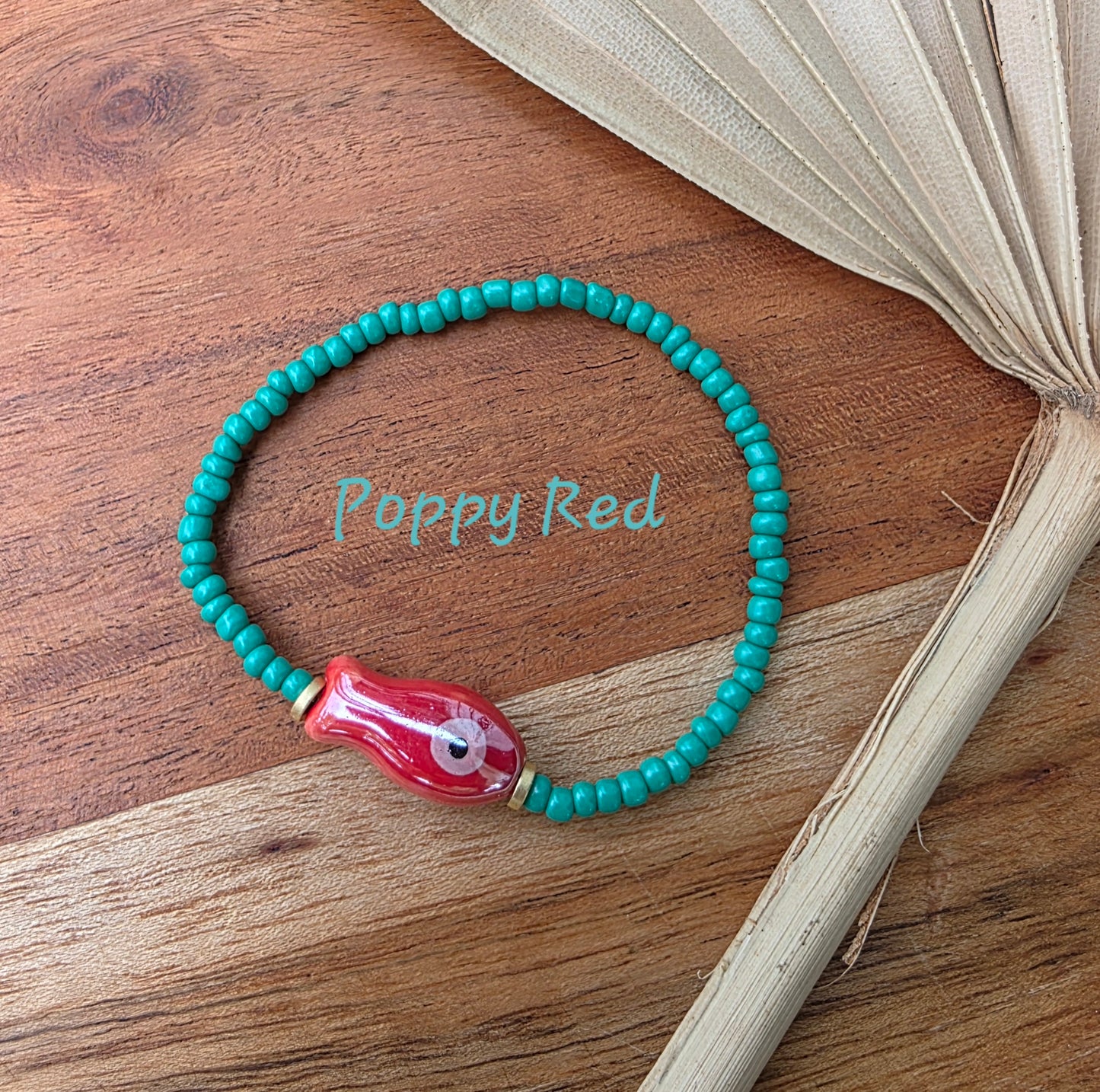Handmade Fish Seed Bead Bracelet (3 colors)