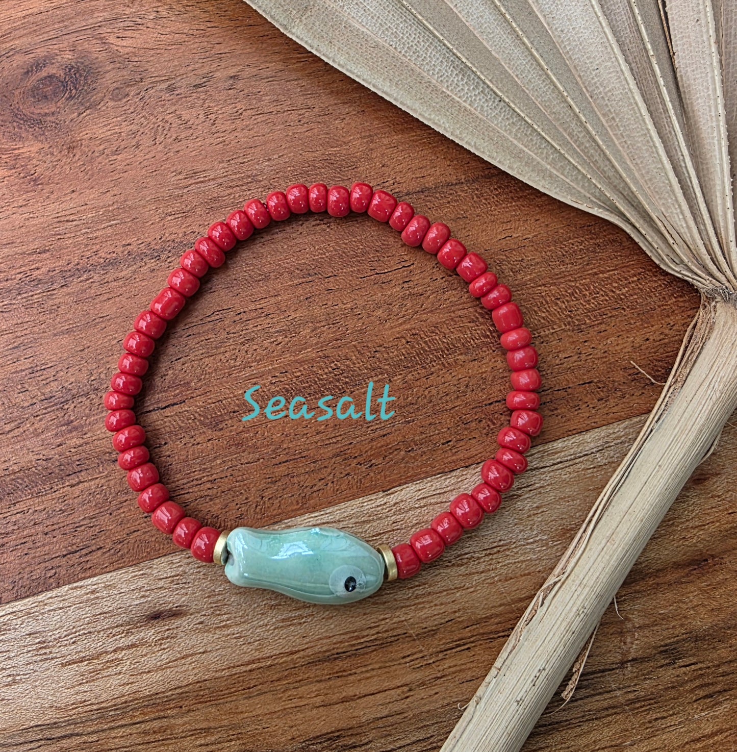 Handmade Fish Seed Bead Bracelet (3 colors)