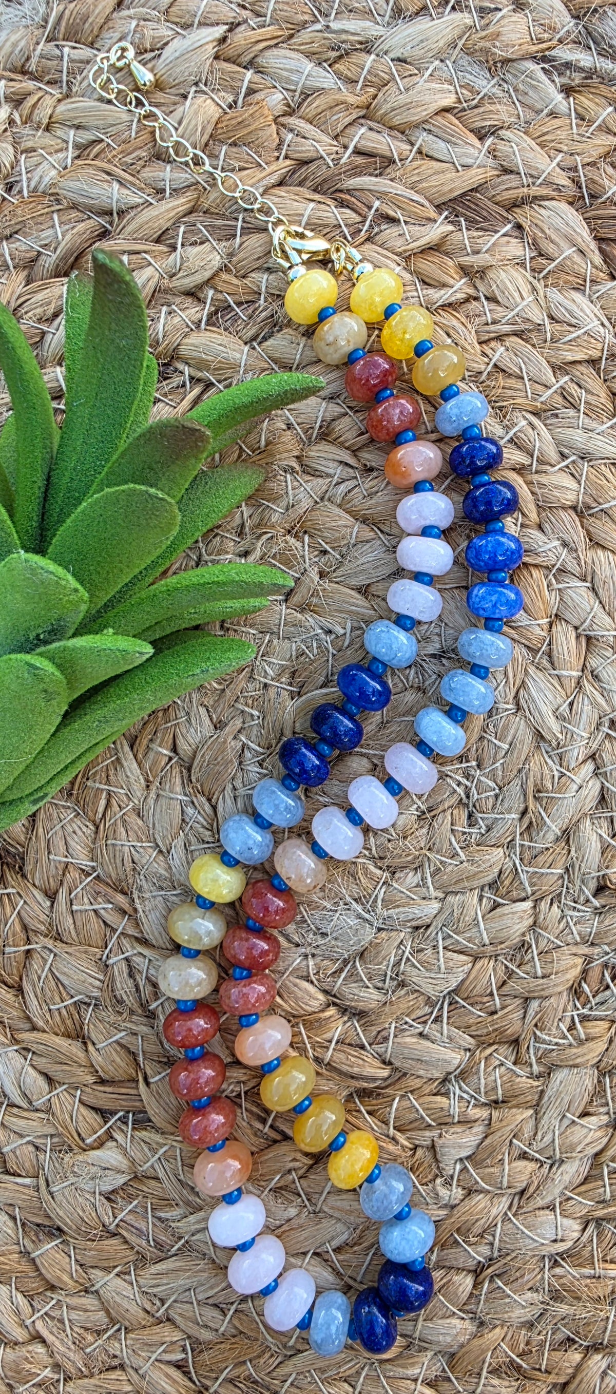 Sunset Horizon Bead Necklace