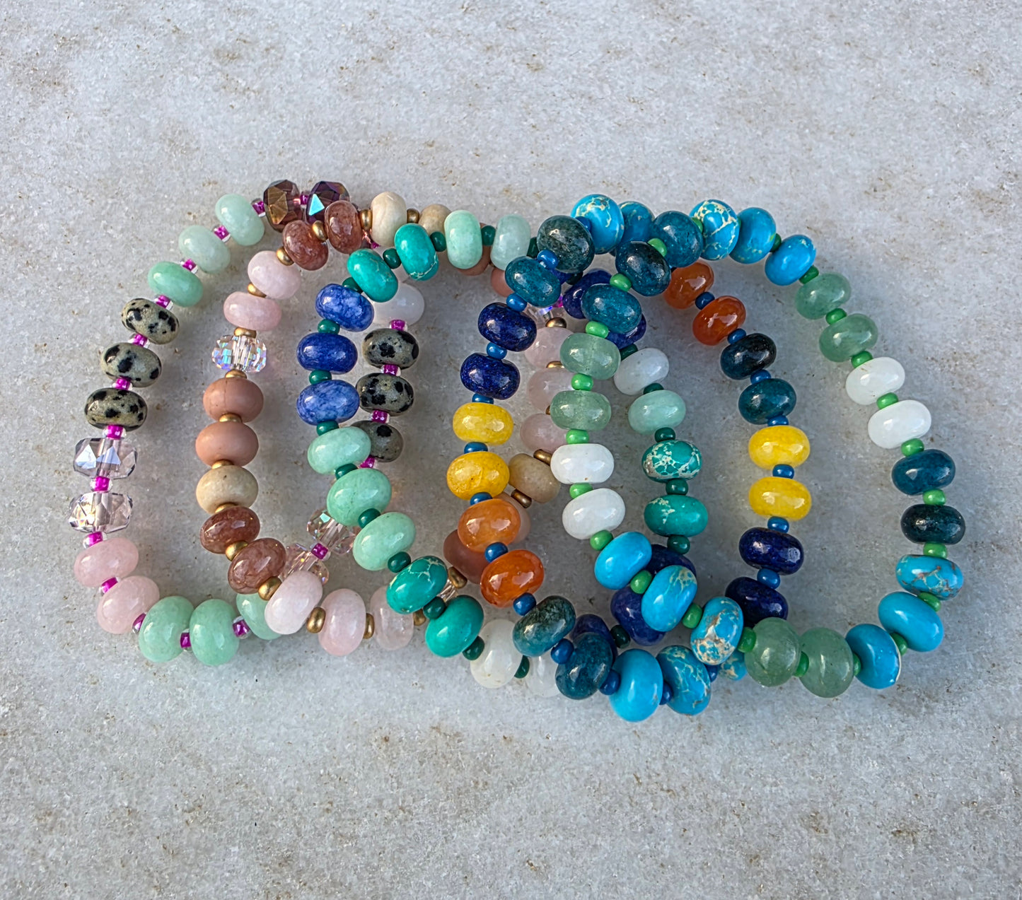 Stone Bead Bracelet (5 colors)