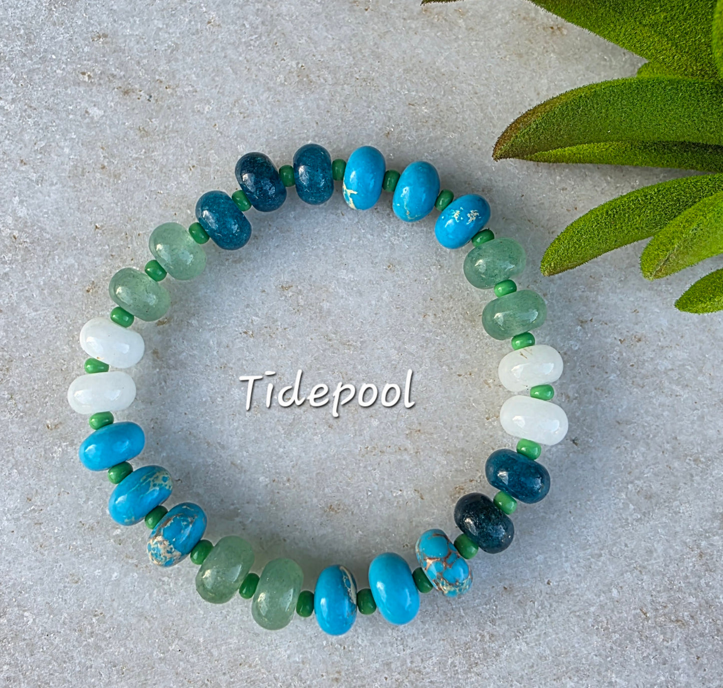 Stone Bead Bracelet (5 colors)