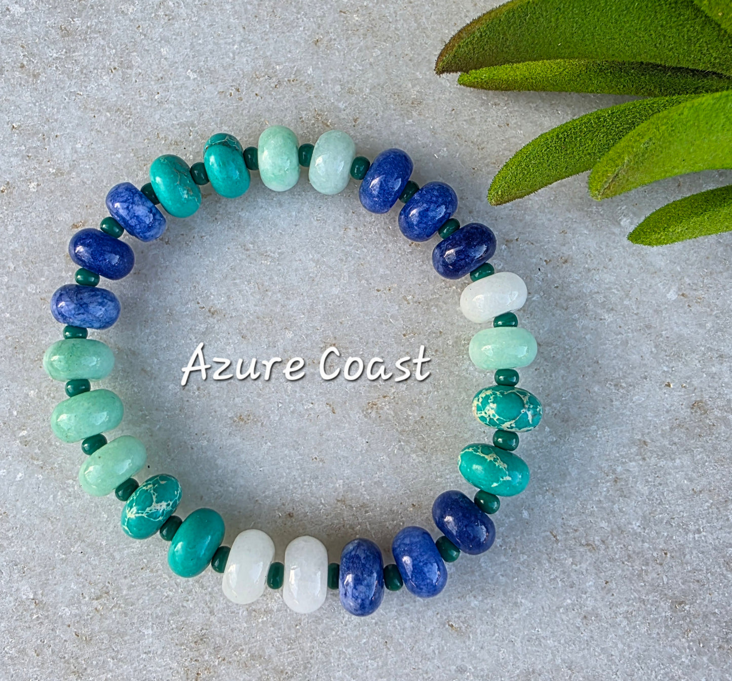 Stone Bead Bracelet (5 colors)