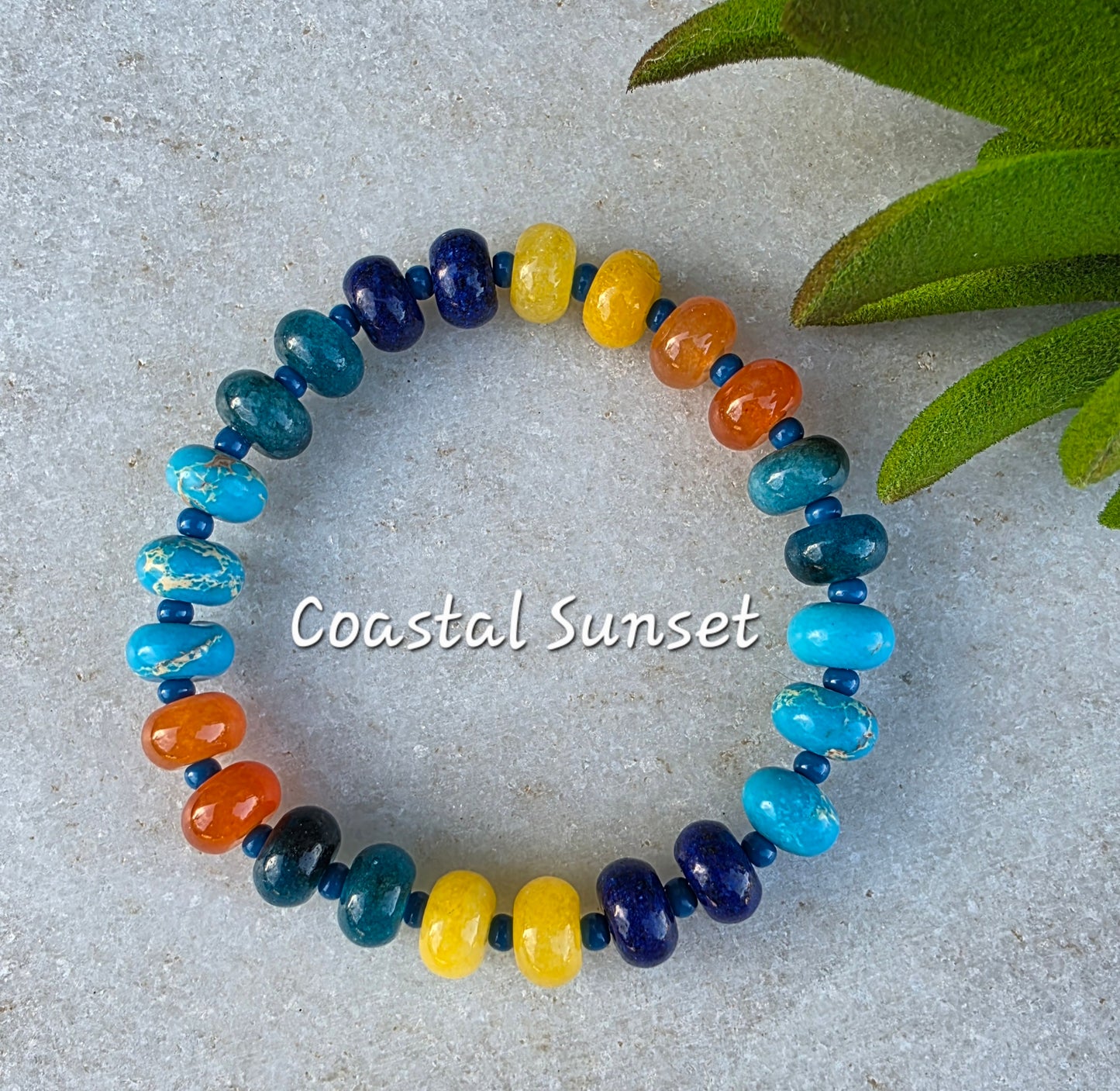 Stone Bead Bracelet (5 colors)