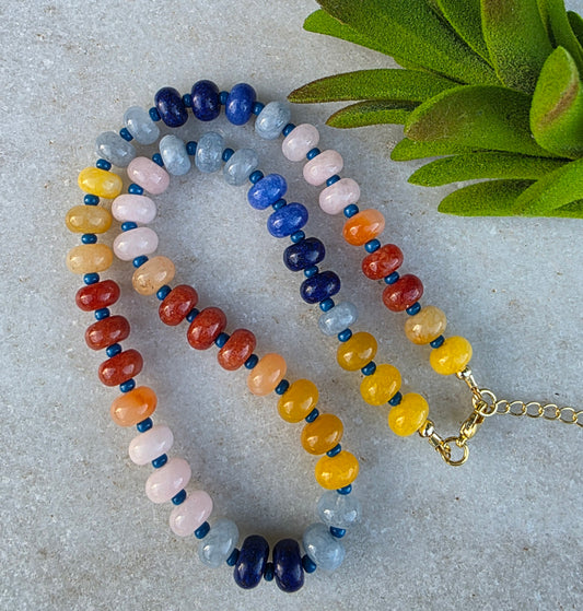 Sunset Horizon Bead Necklace
